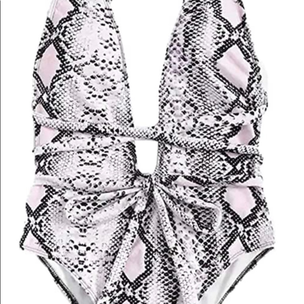 Snakeskin one piece swimsuit (never worn)
